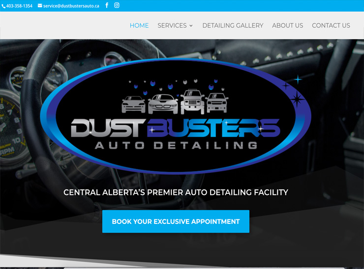 Dustbusters Auto Detailing – Website Redesign