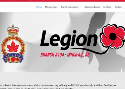 The Royal Canadian Legion Branch #104 – Website Redesign
