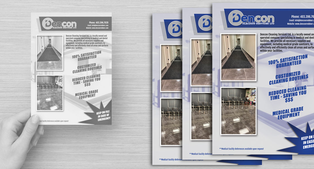 Dencon Cleaning Services – Postcard Design