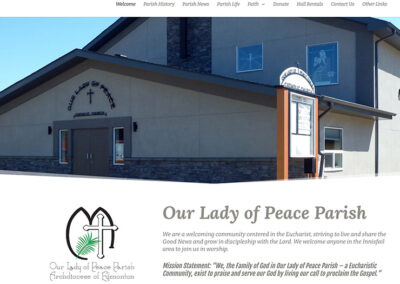 Web Design – Our Lady of Peace