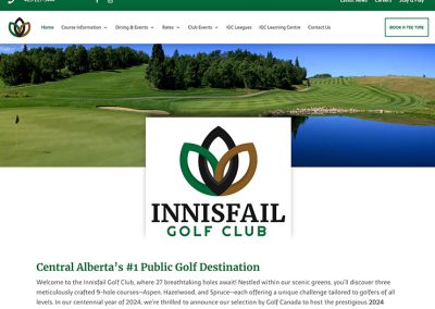 Web Design | Innisfail Golf Club