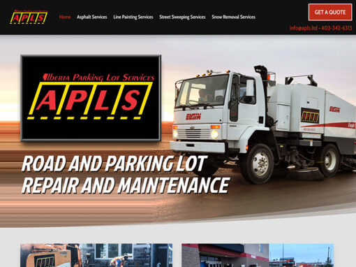 Website Design – Alberta Parking Lot Services