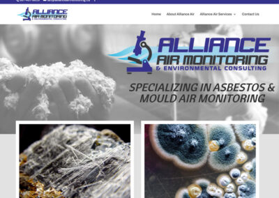 Website Design – Alliance Air Monitoring