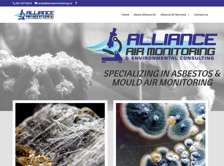Website Design – Alliance Air Monitoring