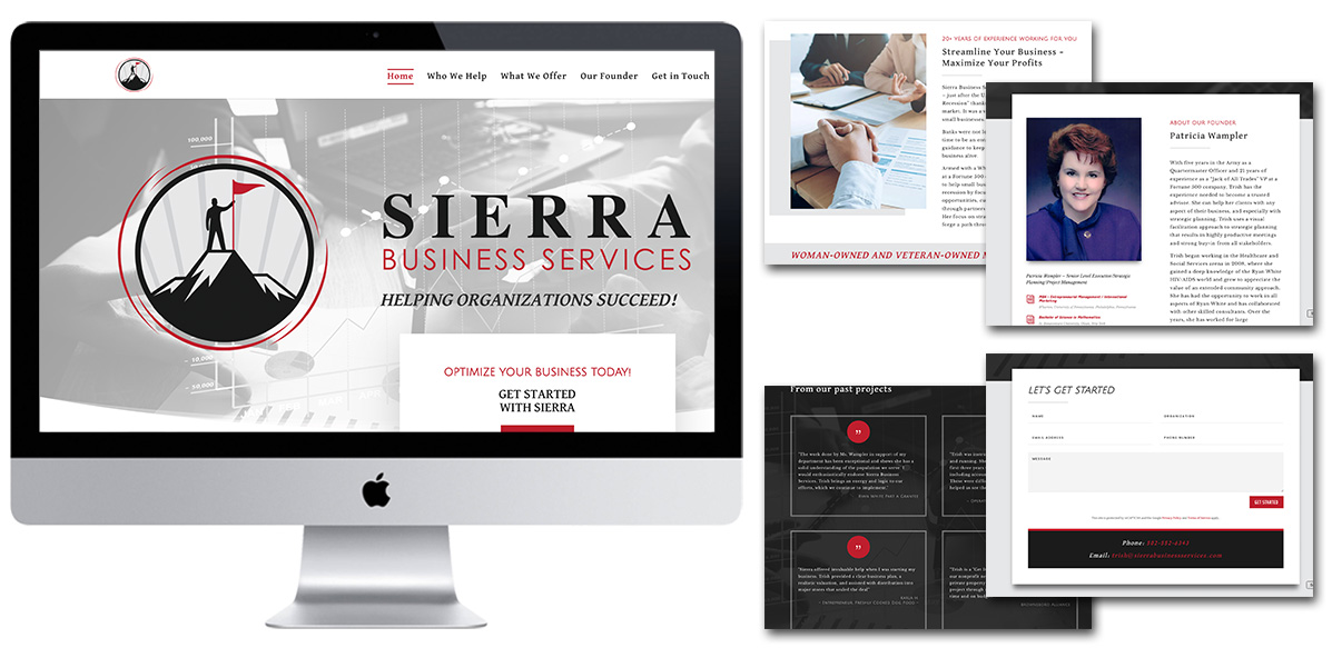 Sierra Business Services - Website Design - Arktos Graphics