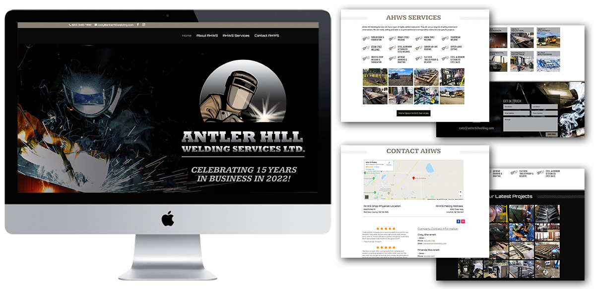 Antler Hill Welding - Website Design - Arktos Graphics