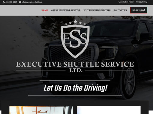 Website Design – Executive Shuttle Service Ltd.
