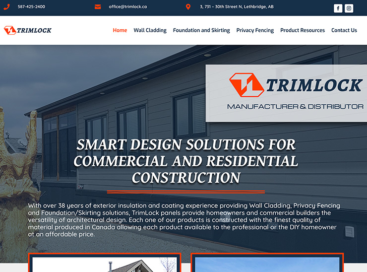 Website Design – TrimLock Ltd.