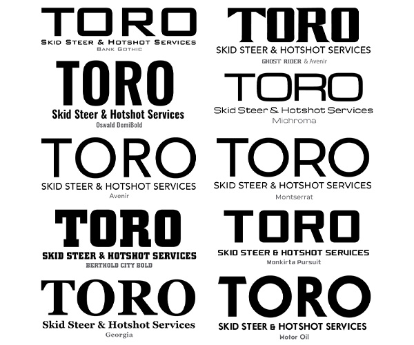 Logo Design - Toro Skid Steering & Hot Shot Services - Arktos Graphics