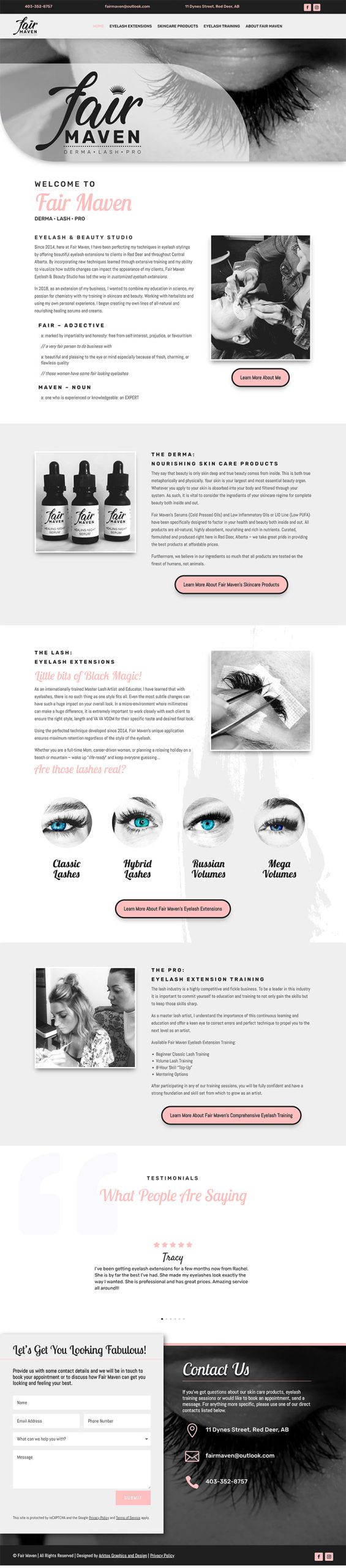 Web Design - Fair Maven - Arktos Graphics - Red Deer, Alberta