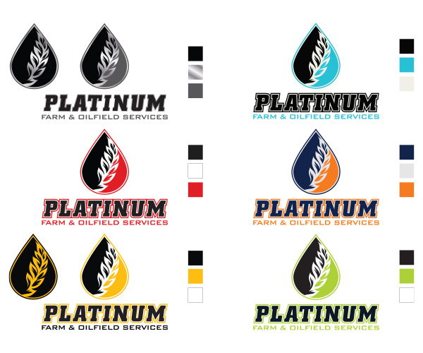 Logo Design - Platinum Farm & Oilfield Services - Arktos Graphics