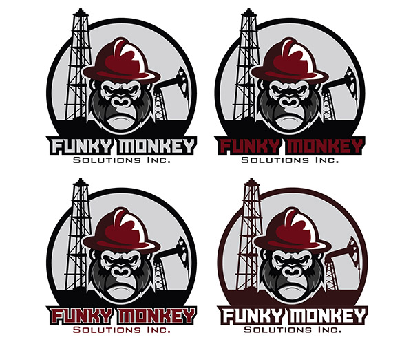 Logo Design - Funky Monkey Solutions - Arktos Graphics - Red Deer, Alberta