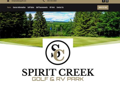 Web Design | Spirit Creek Golf & RV