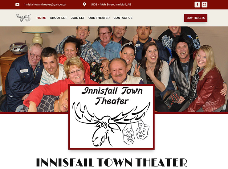 Web Design | Innisfail Town Theatre