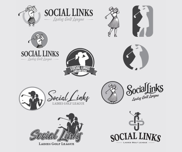 Logo Design - Social Links Ladies Golf League - Arktos Graphics - Red Deer, Alberta