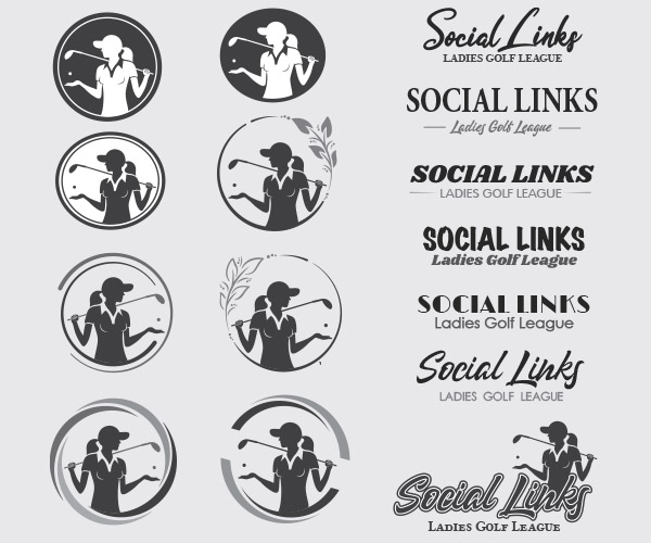 Logo Design - Social Links Ladies Golf League - Arktos Graphics - Red Deer, Alberta