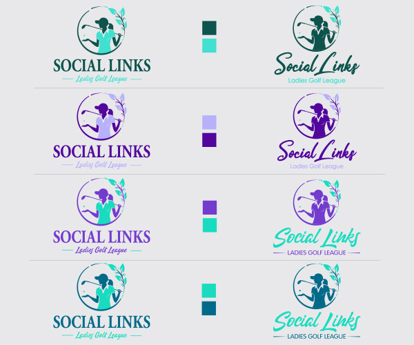 Logo Design - Social Links Ladies Golf League - Arktos Graphics - Red Deer, Alberta
