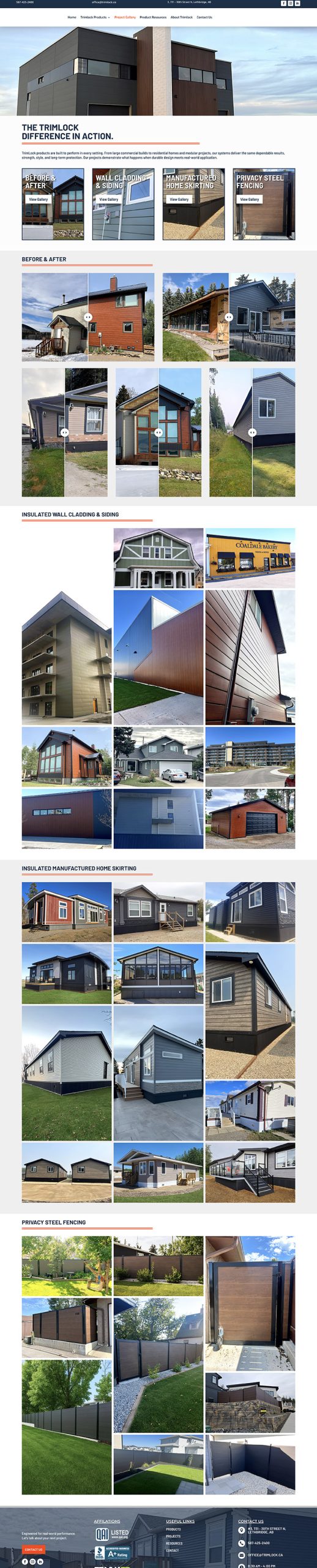 Web Design - Trimock - Arktos Graphics - Red Deer, Alberta