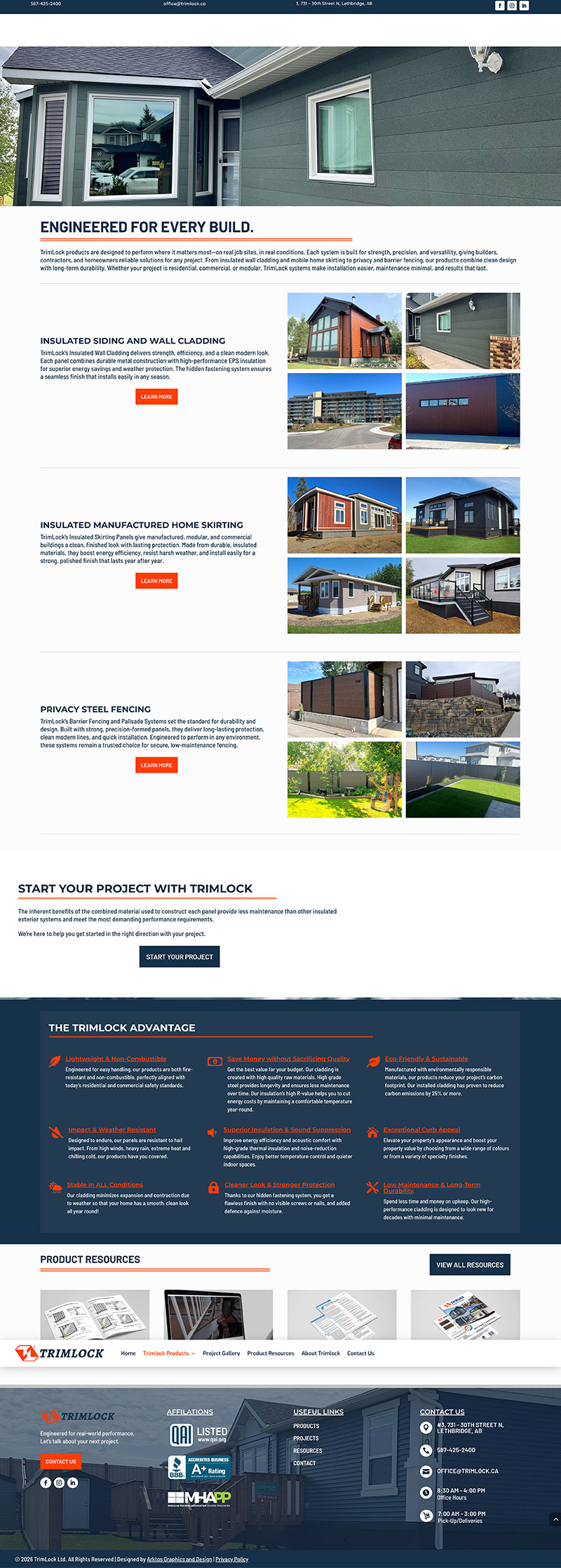 Web Design - Trimock - Arktos Graphics - Red Deer, Alberta