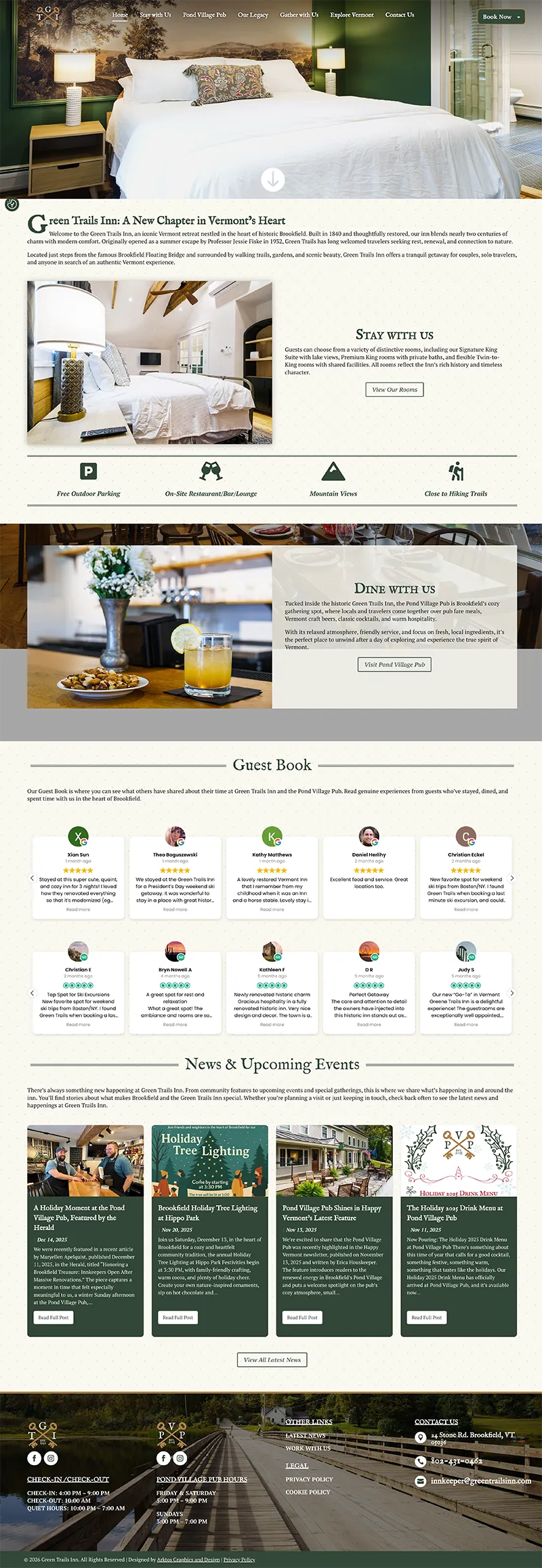 Web-Design-Green-Trails-Inn-Arktos-Pages-1 Web Design | Green Trails Inn - Arktos Graphics - Red Deer, Alberta