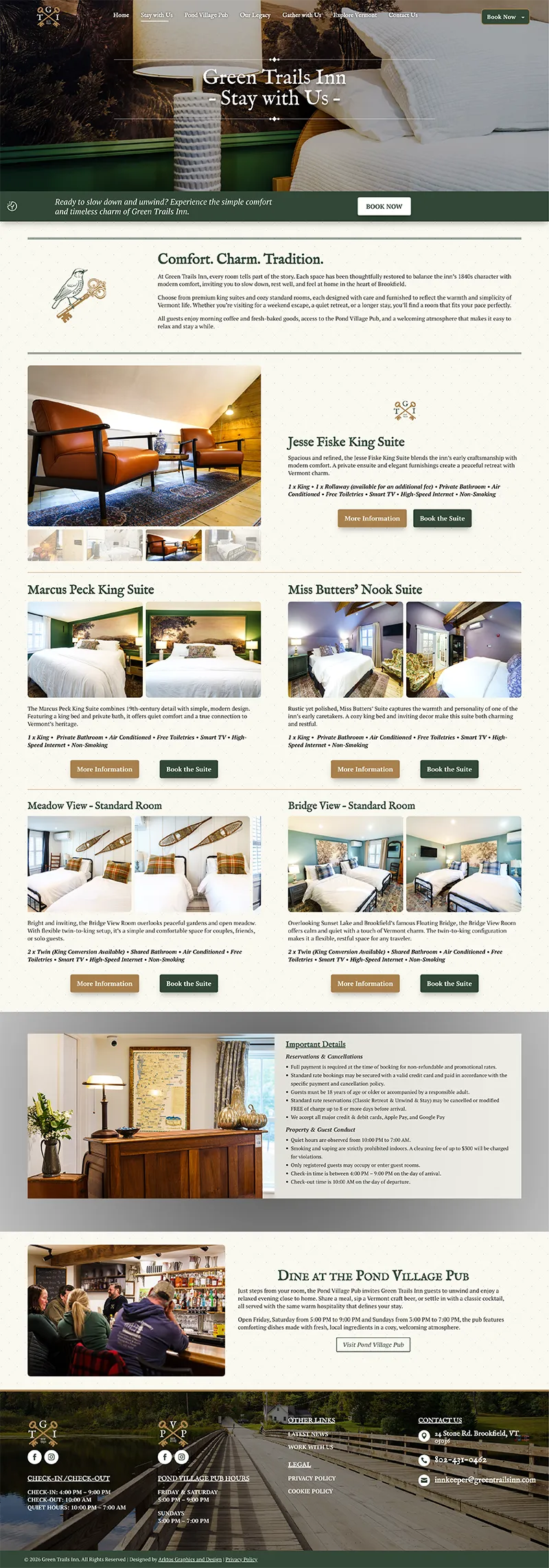 Web-Design-Green-Trails-Inn-Arktos-Pages-2 Web Design | Green Trails Inn - Arktos Graphics - Red Deer, Alberta